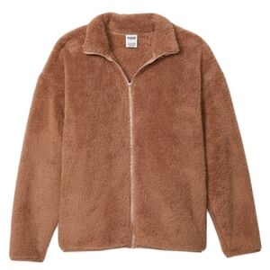 VS Pink Teddy Full Zip Jacket